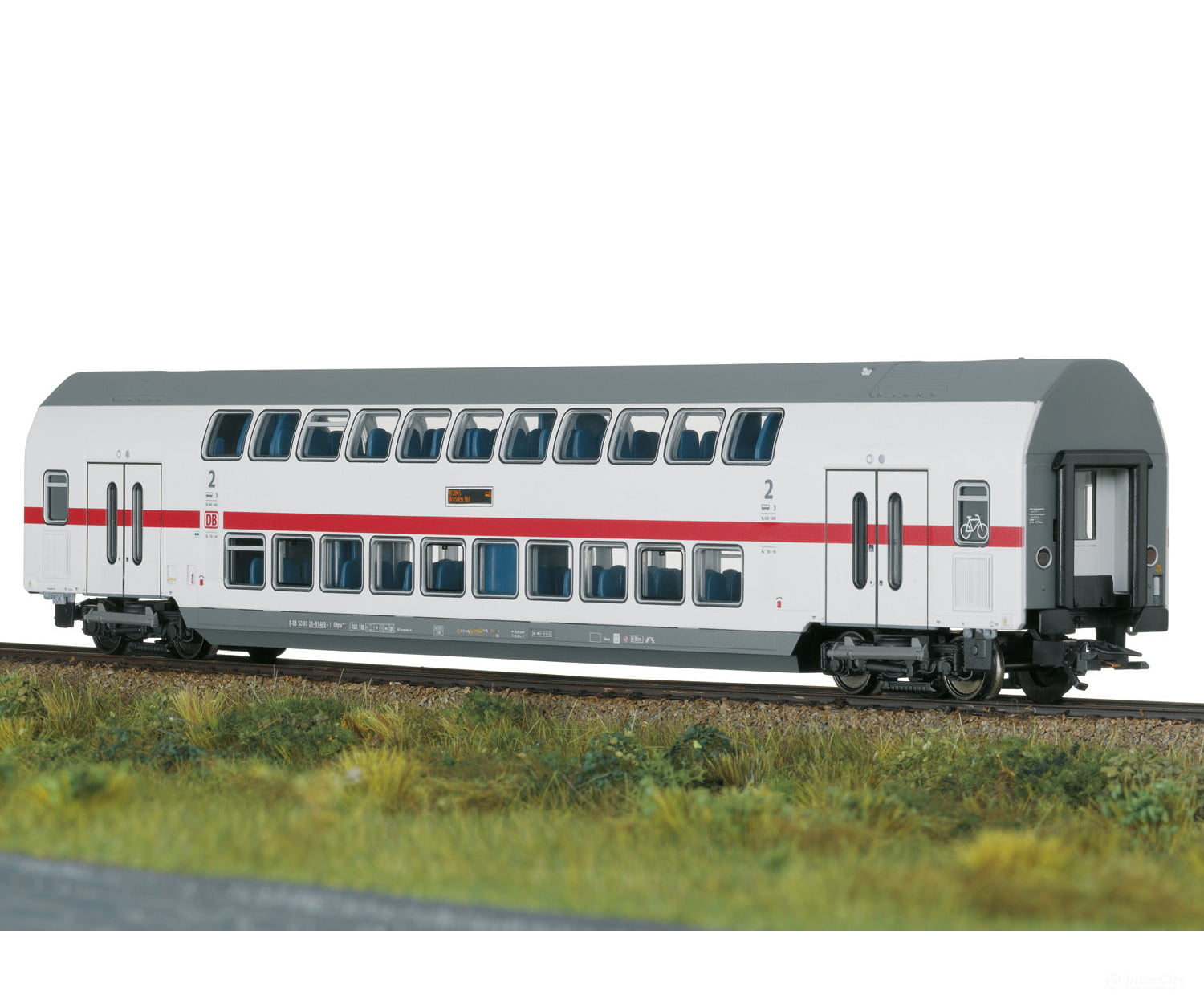 Trix 23257 IC2 Type DBpza 682.2 Bi-Level Intermediate Car, 2nd Class - Default Title (IC-TRIX-23257)
