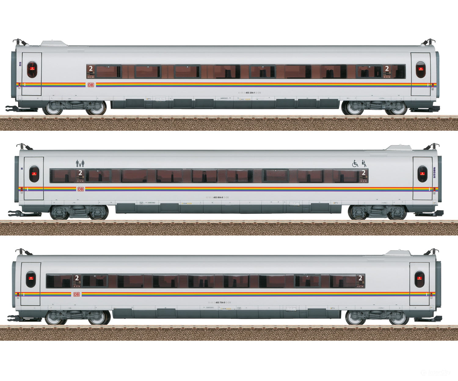 Trix 23391 Add-On Car Set ICE 3 railbow - Default Title (IC-TRIX-23391)