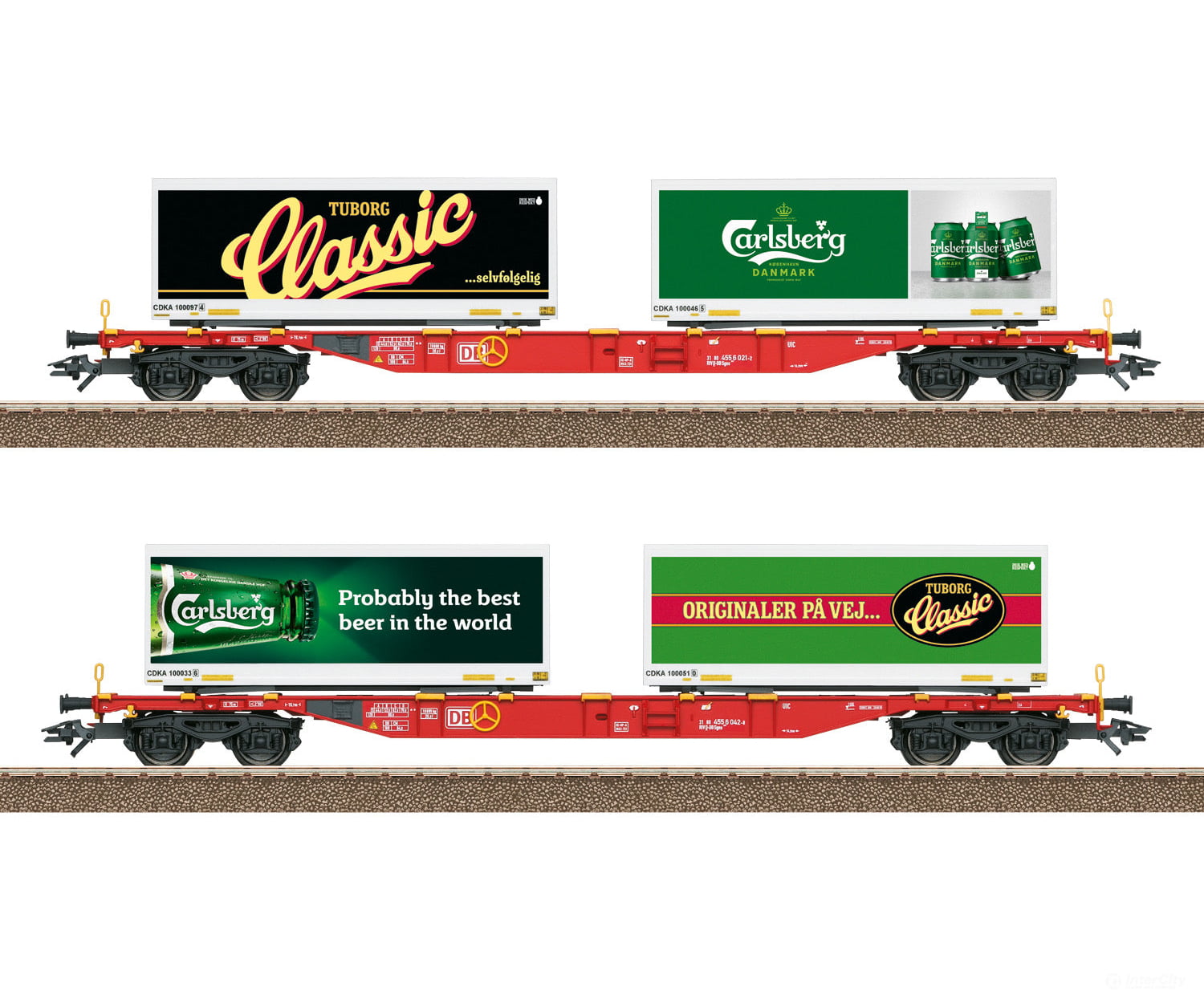 Trix 24509 Carlsberg and Tuborg Container Transport Car Set - Default Title (IC-TRIX-24509)