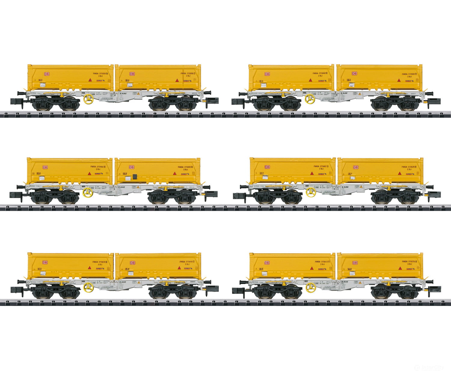 Trix 15075 Type Sgmmns 190 Container Flat Car Set - Default Title (IC-TRIX-15075)