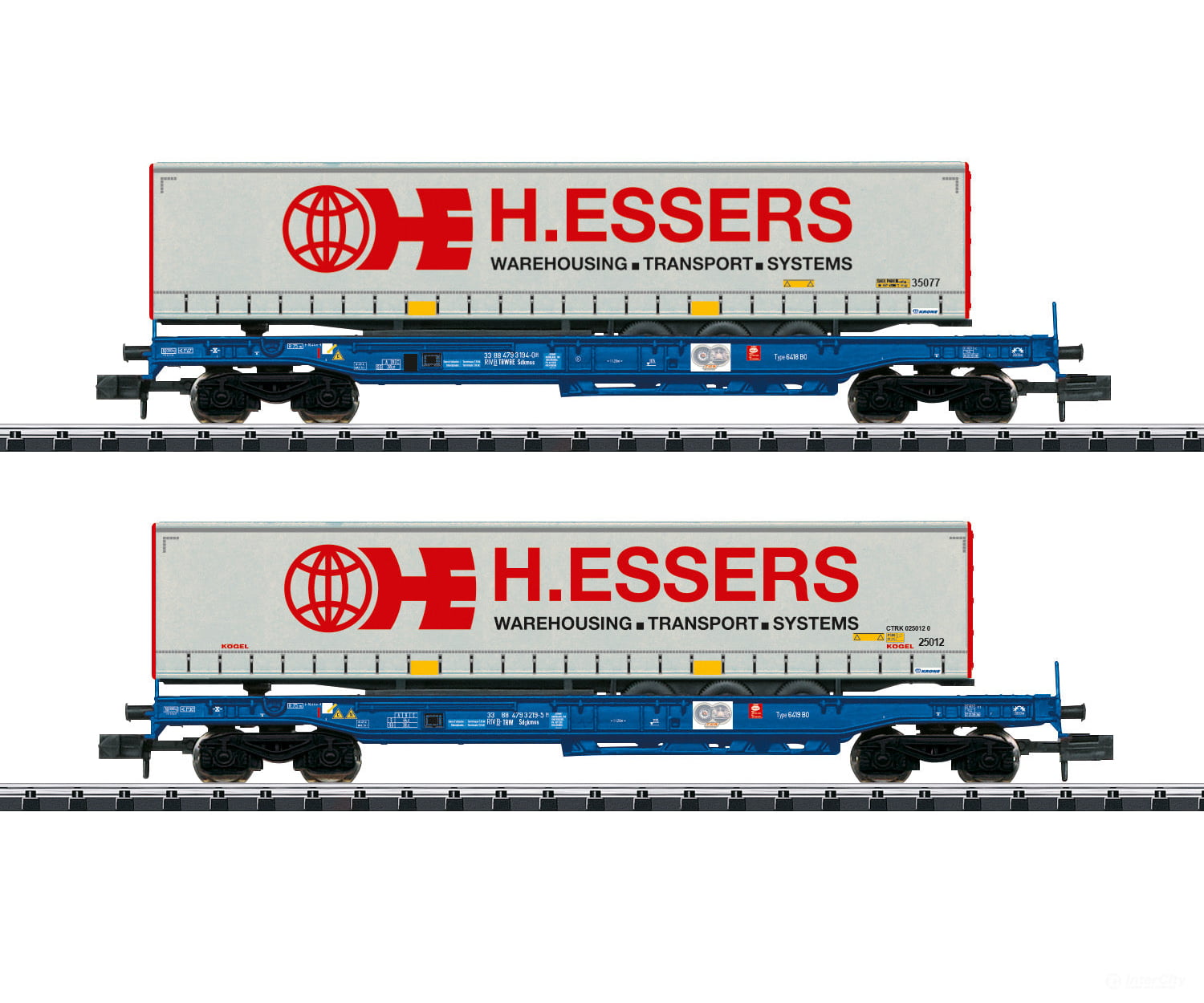 Trix 18711 Type Sdgmss Deep Well Flat Car Set - Default Title (IC-TRIX-18711)