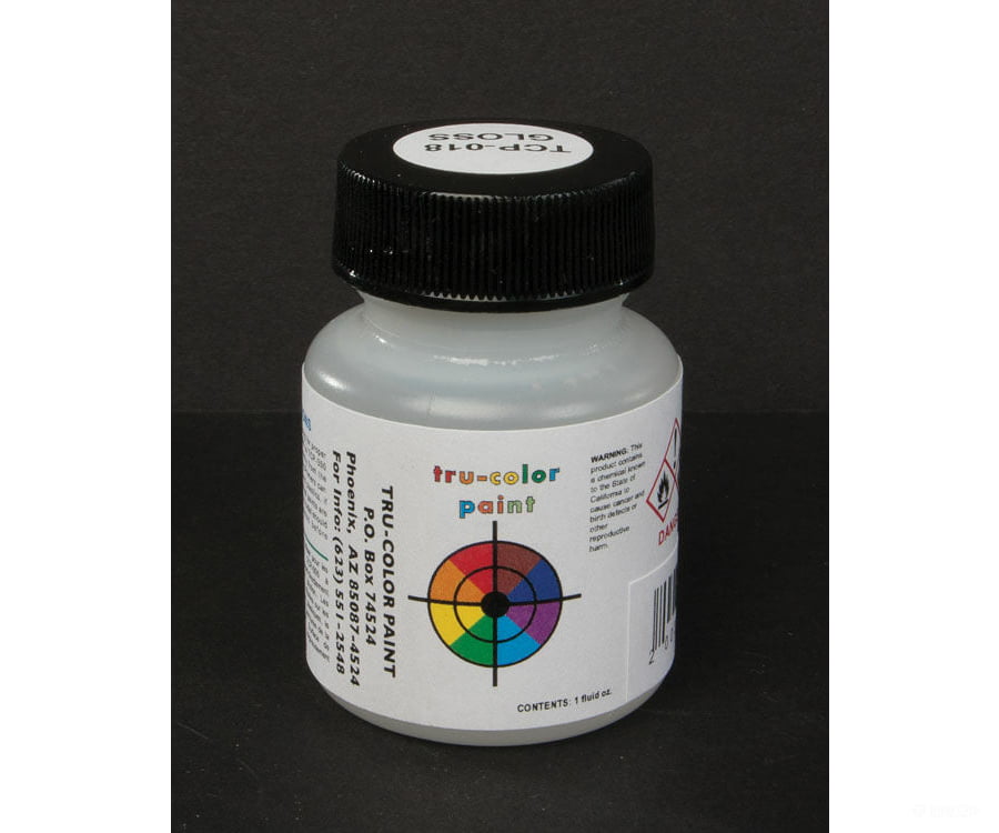 Tru-Color Paint 18 Railroad Color Acrylic Paints - 1Oz 29.6Ml -- Clear Gloss