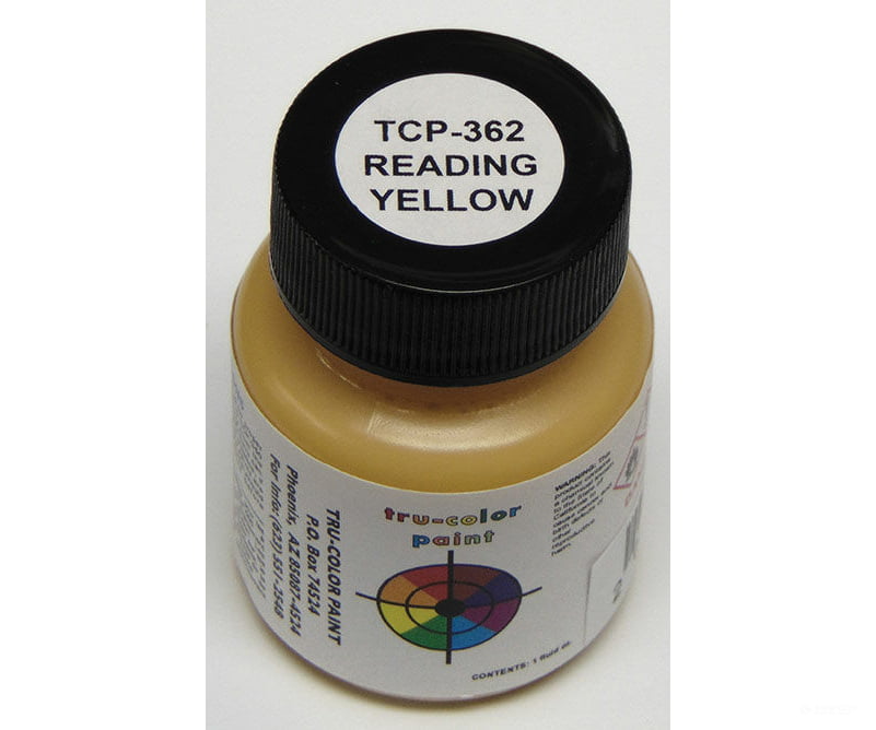 Tru-Color Paint 362 Railroad Color Acrylic Paints - 1Oz 29.6Ml -- Reading Yellow