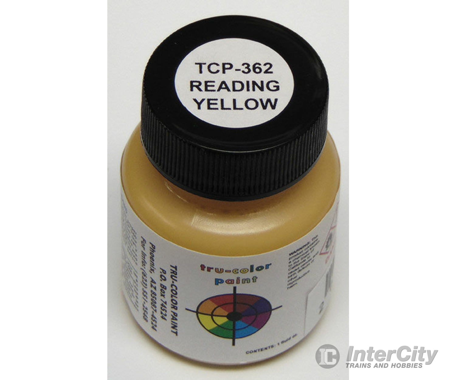 Tru-Color Paint 362 Railroad Color Acrylic Paints - 1Oz 29.6Ml -- Reading Yellow