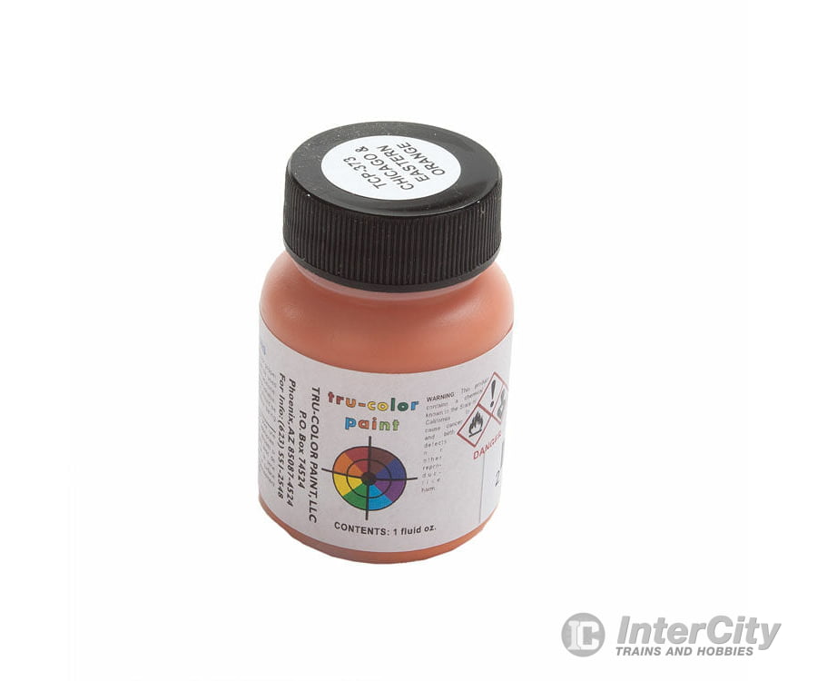 Tru-Color Paint 373 Railroad Color Acrylic Paints - 1Oz 29.6Ml -- Chicago & Eastern Illinois Orange
