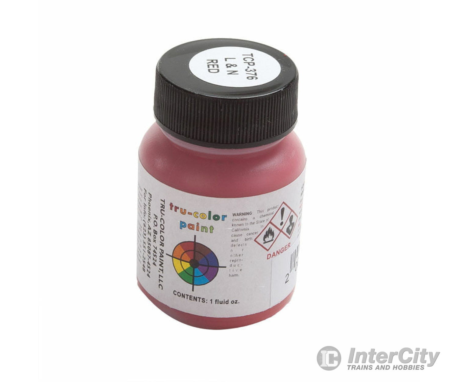 Tru-Color Paint 376 Railroad Color Acrylic Paints - 1Oz 29.6Ml -- Louisville & Nashville Red