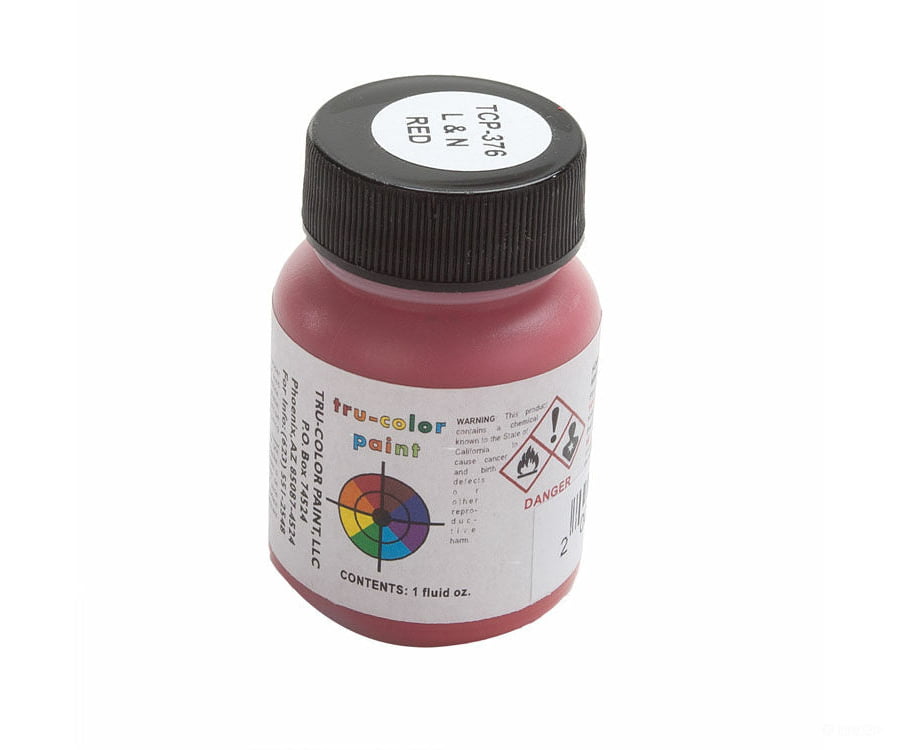 Tru-Color Paint 376 Railroad Color Acrylic Paints - 1Oz 29.6Ml -- Louisville & Nashville Red