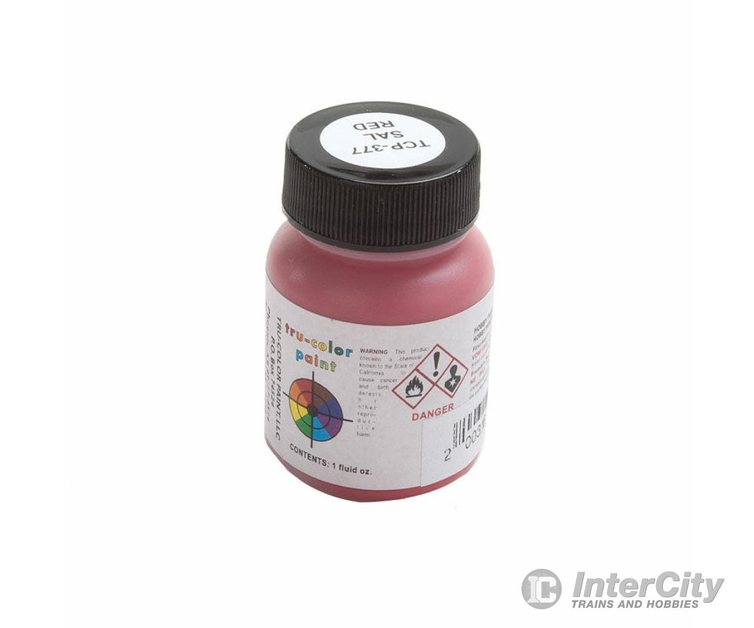 Tru-Color Paint 377 Railroad Color Acrylic Paints - 1Oz 29.6Ml -- Seaboard Coast Line Red