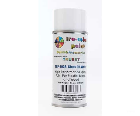 Tru-Color Paint 4036 Aerosol Spray 4.5Oz 135Ml Can -- Gloss Off-White