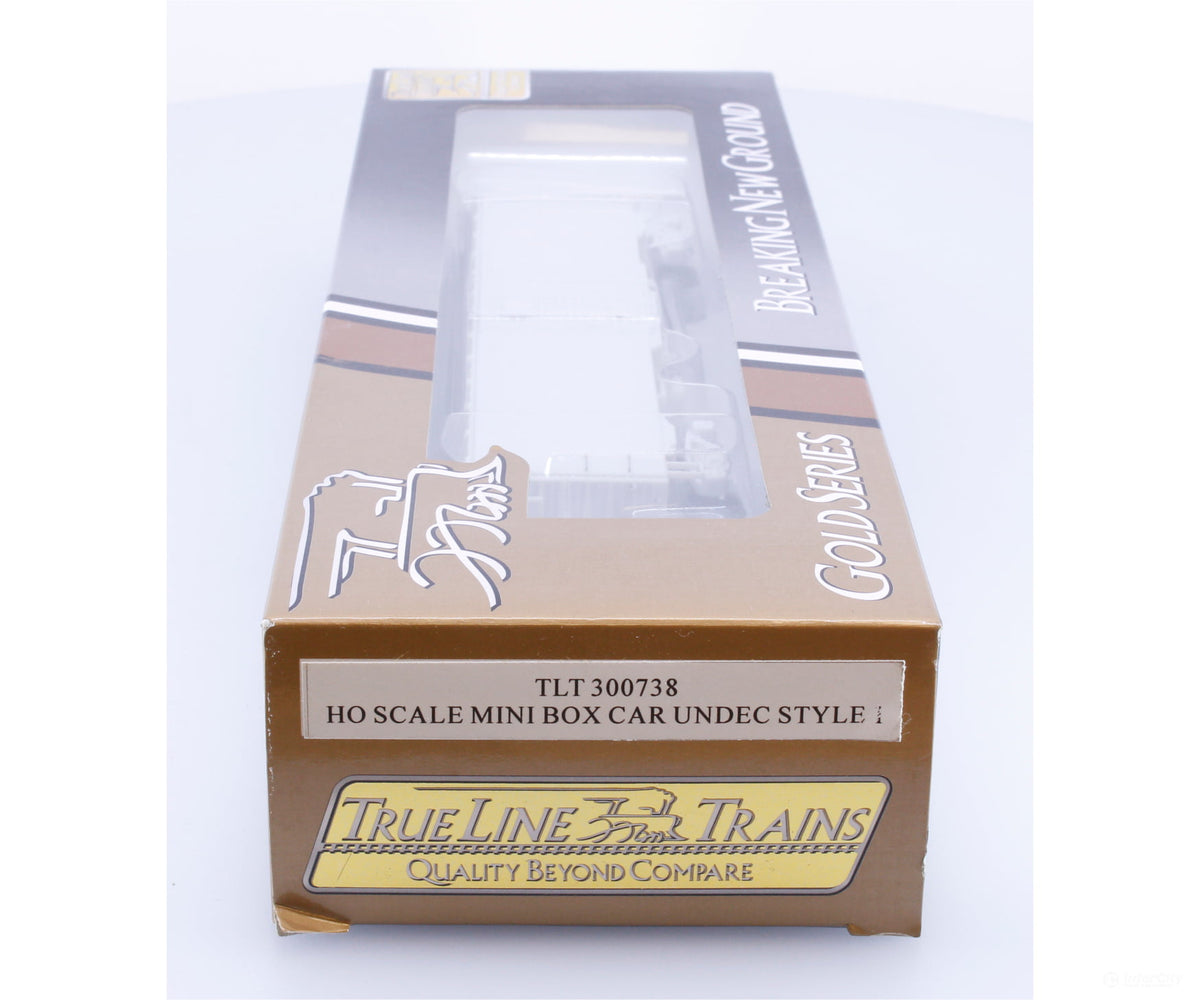 True Line Trains TLT300738 HO 40’ Mini Box Car Undecorated - Freight Cars