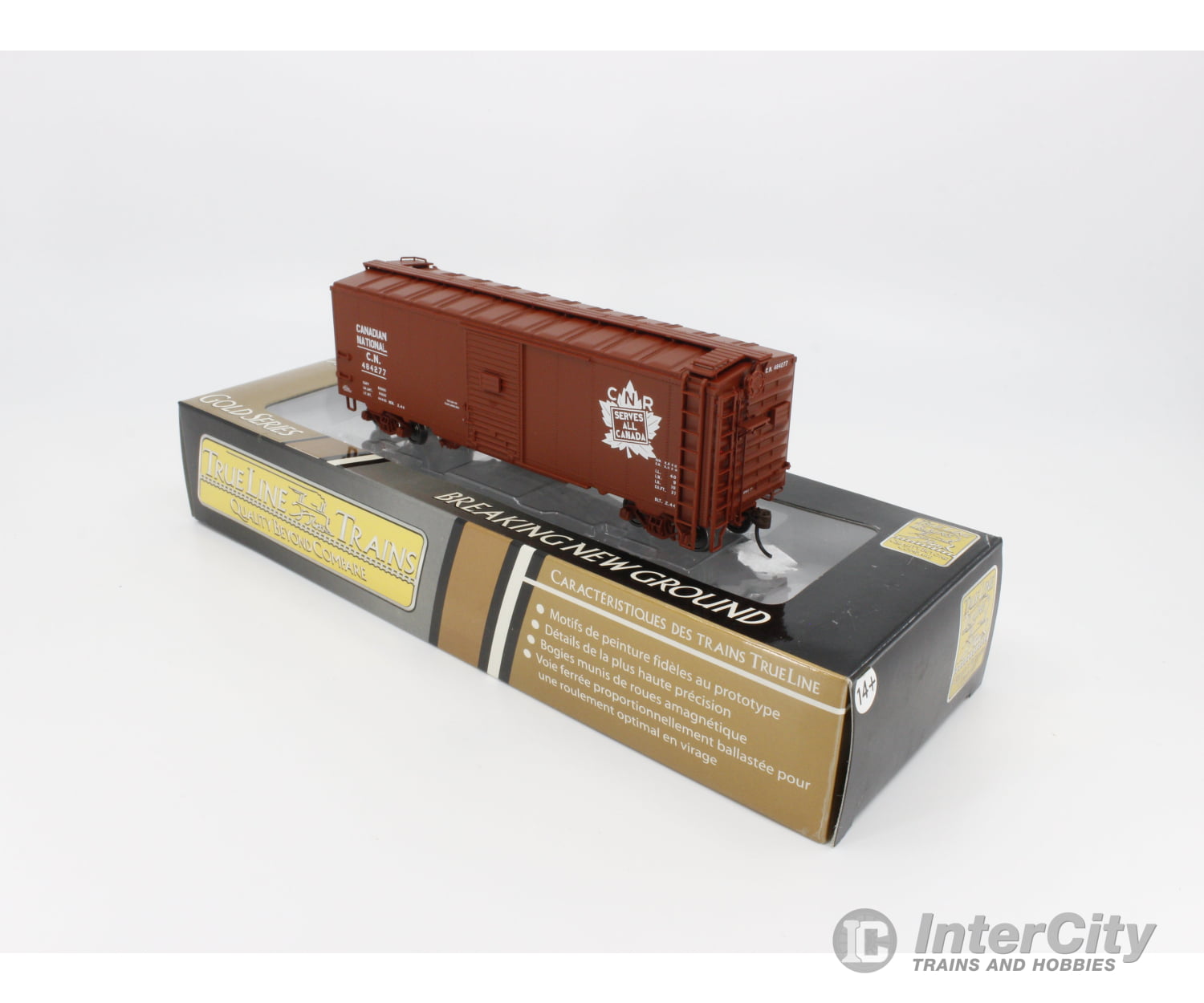 Trueline Trains 300028 Ho Boxcar Freight Canadian National (Cn) 484277 Cars