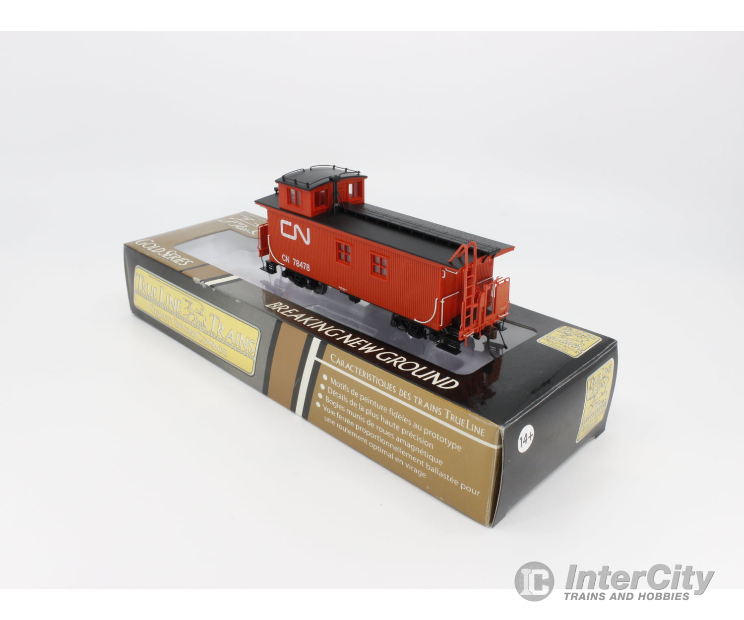 Trueline Trains 301026 Ho Caboose Freight Car Canadian National (Cn) 78478 Cars