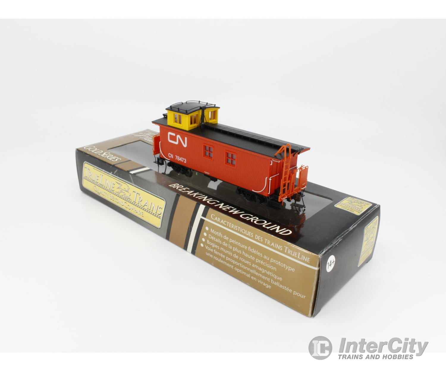 Trueline Trains 301036 Ho Caboose Freight Car Canadian National (Cn) 78473 Cars