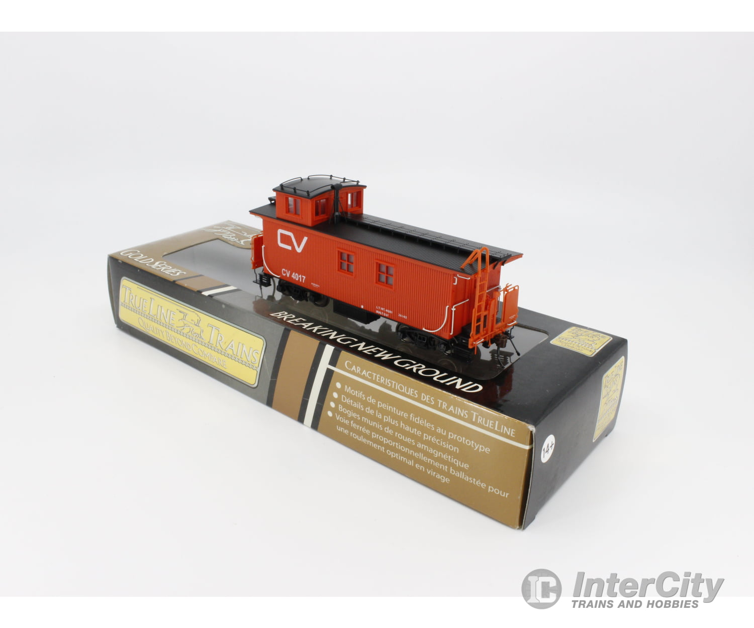 Trueline Trains 301041 Ho Caboose Freight Car (Central Vermont) 4017 Cars