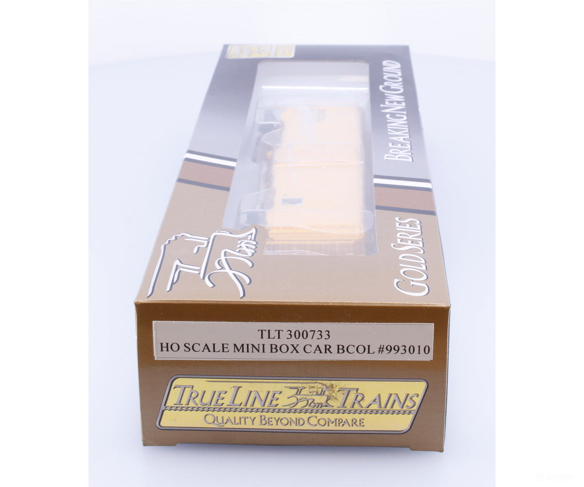 TrueLine Trains TLT300733 HO Mini Box Car w/ Lumber Door Tool Car 1929 BC Rail (BCOL) 993020 - Freight Cars