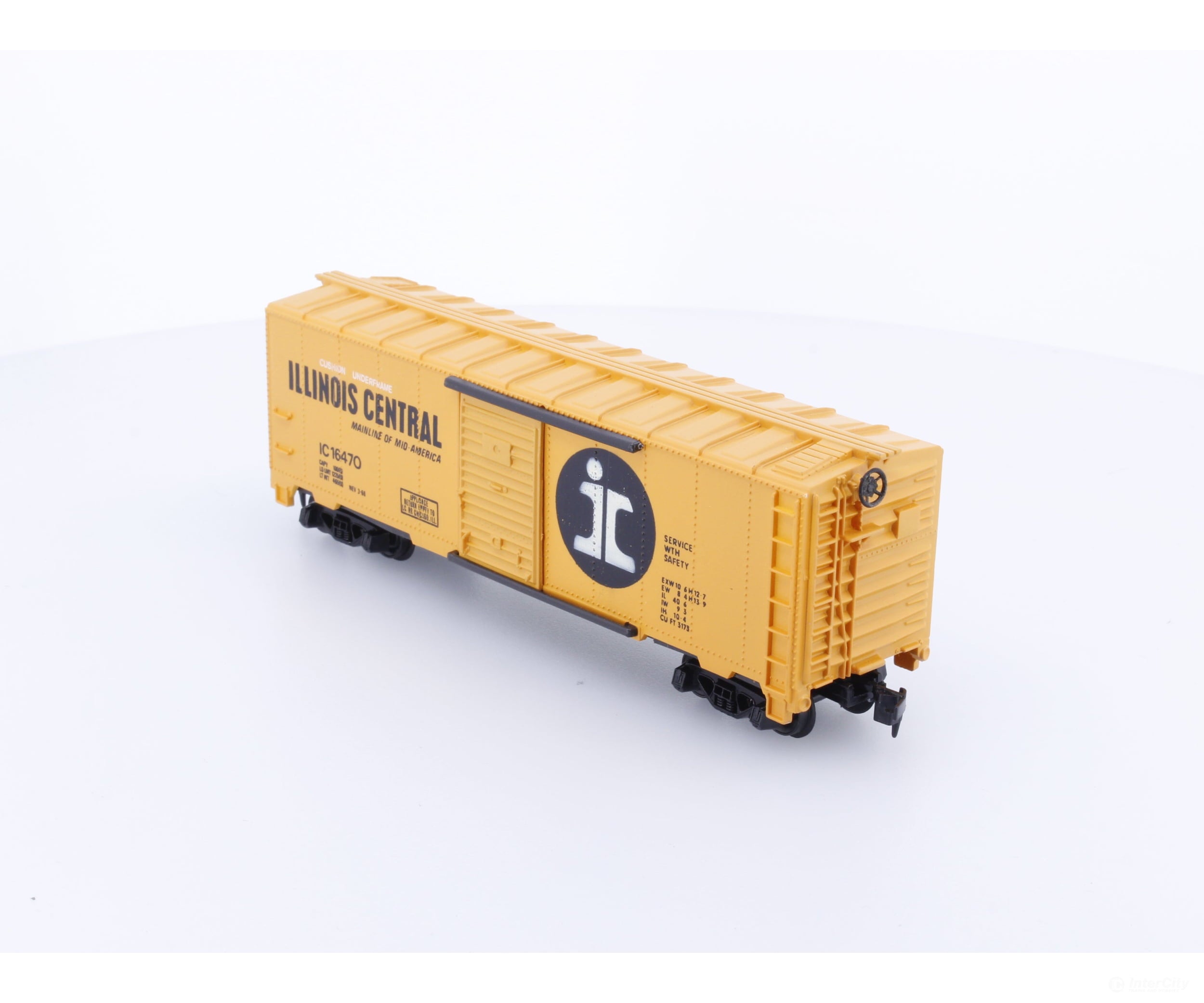 Tyco 311B HO 40’ Box Car Illinois Central (IC) 16470 Freight Cars
