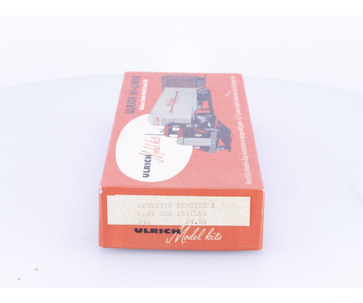 Ulrich 931-541 HO Die Cast Kenworth Tractor and Flat Bed Trailer - Vehicles