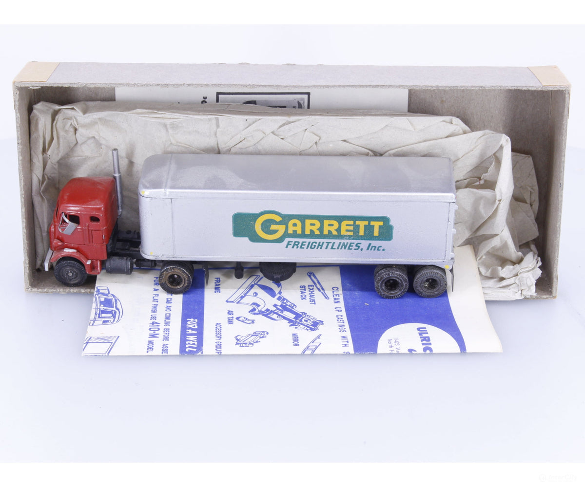 Ulrich UL508 HO Die Cast Garrett Freightlines Tractor Trailer - Vehicles