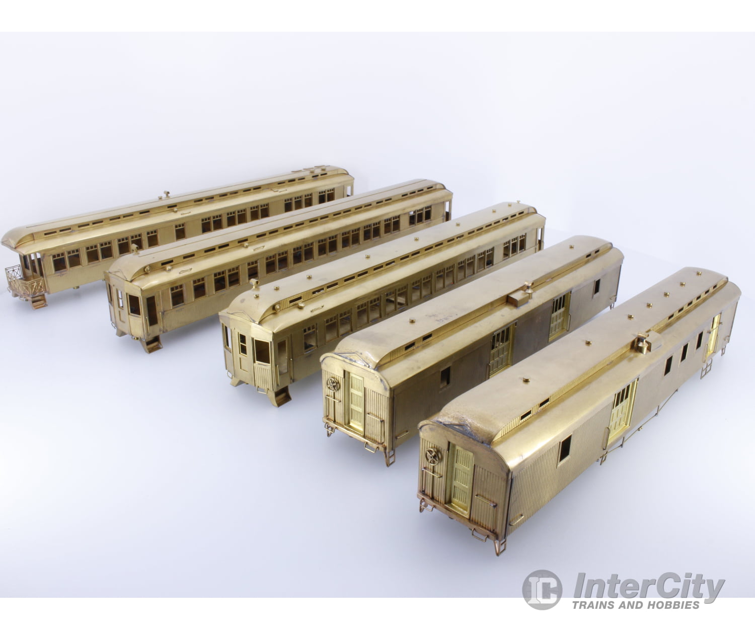 United Scale Models Ho Brass Canadian Pacific 5 Car Kettle Valley Set (No Trucks) Passenger Cars