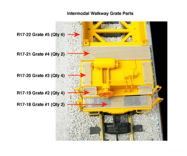 USA Trains R17124 G Cp Intermodal Car W/containers #3 - Freight Cars