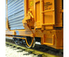 USA Trains R17181 G Canadian Pacific Bi-level Auto Carrier Yellow/black - Freight Cars
