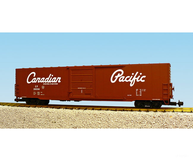 USA Trains R19415A G Canadian Pacific 60’ Single Door Boxcar Brown - Freight Cars