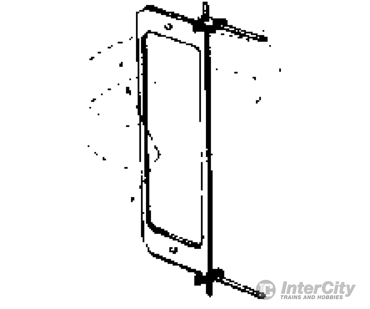 Utah Pacific Models Rr Produc Ho 77 Cab Mirror W/Brackets -- Pkg(2) Detailing Parts