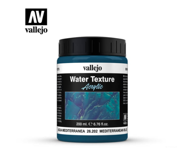 Vallejo 26202 Mediterranean Blue Water Texture By 200Ml Other Scenery