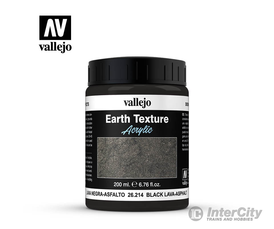 Vallejo 26214 Earth Texture: Black Lava Asphalt Other Scenery