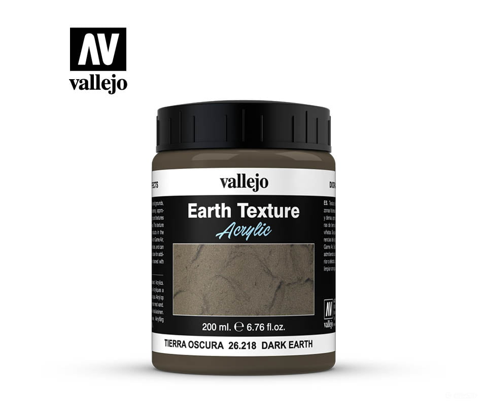 Vallejo 26218 Dark Earth Diorama Fx/Texture (200Ml) Other Scenery
