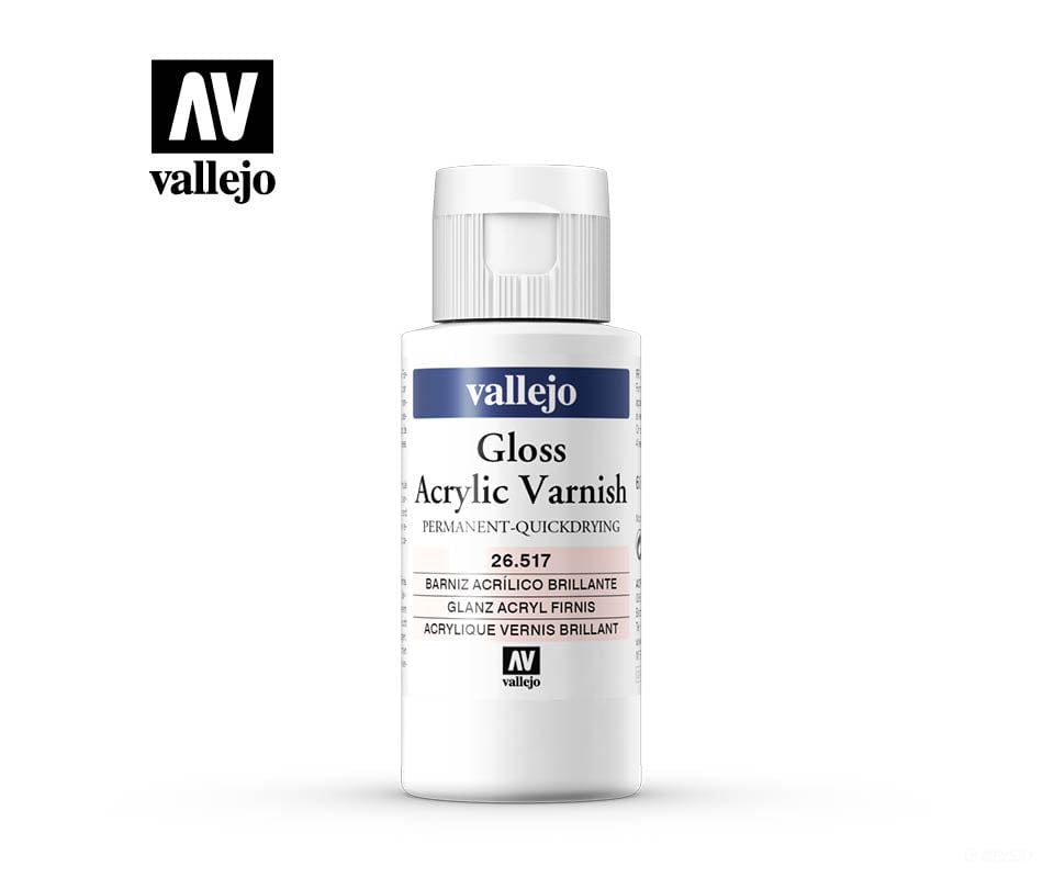 Vallejo 26517 Permanent Acrylic Varnish - Gloss 60 Ml Paint