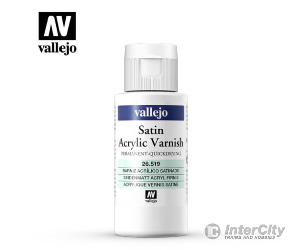Vallejo 26519 Permanent Acrylic Varnish - Satin 60 Ml Paint