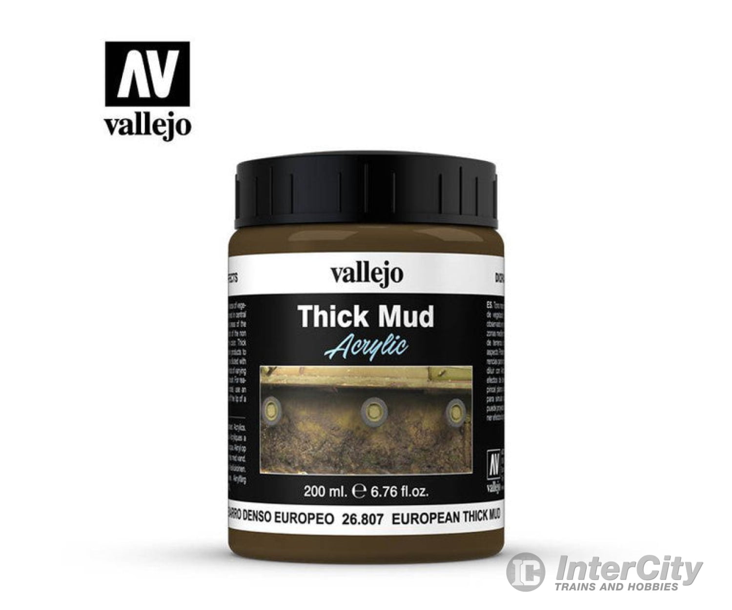 Vallejo 26807 European Thick Mud Model 200Ml Paint Kit Other Scenery