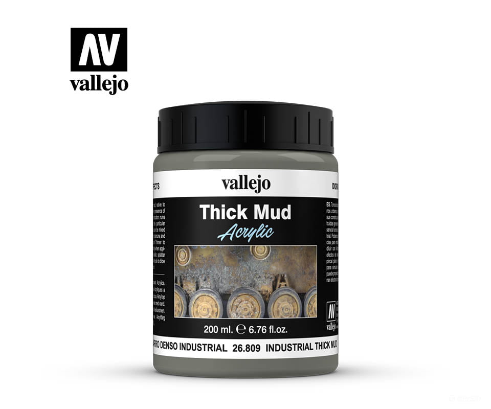 Vallejo 26809 Diorama Effects Industrial Thick Mud 200Ml Other Scenery