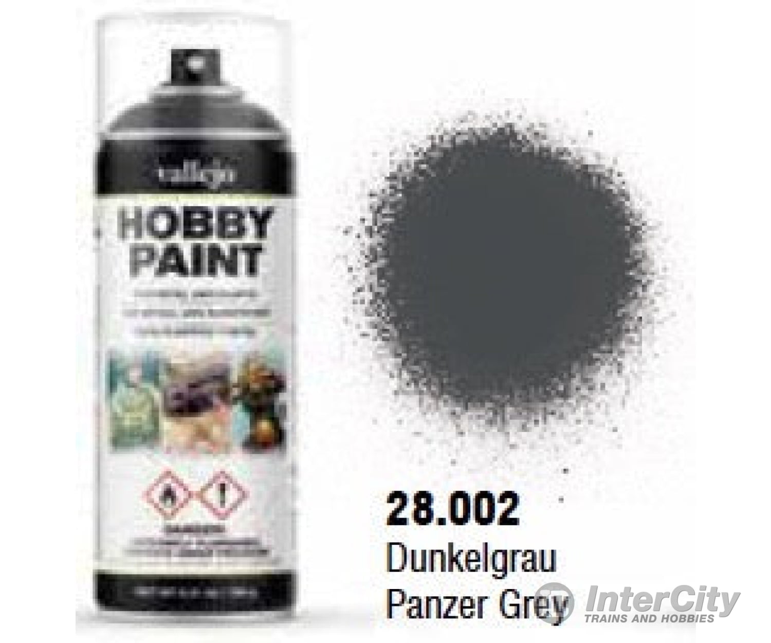 Vallejo 28.002 Panzer Grey Aerosol 400ml ww2 Afv Color Primer - Default Title (CH-940-28002)