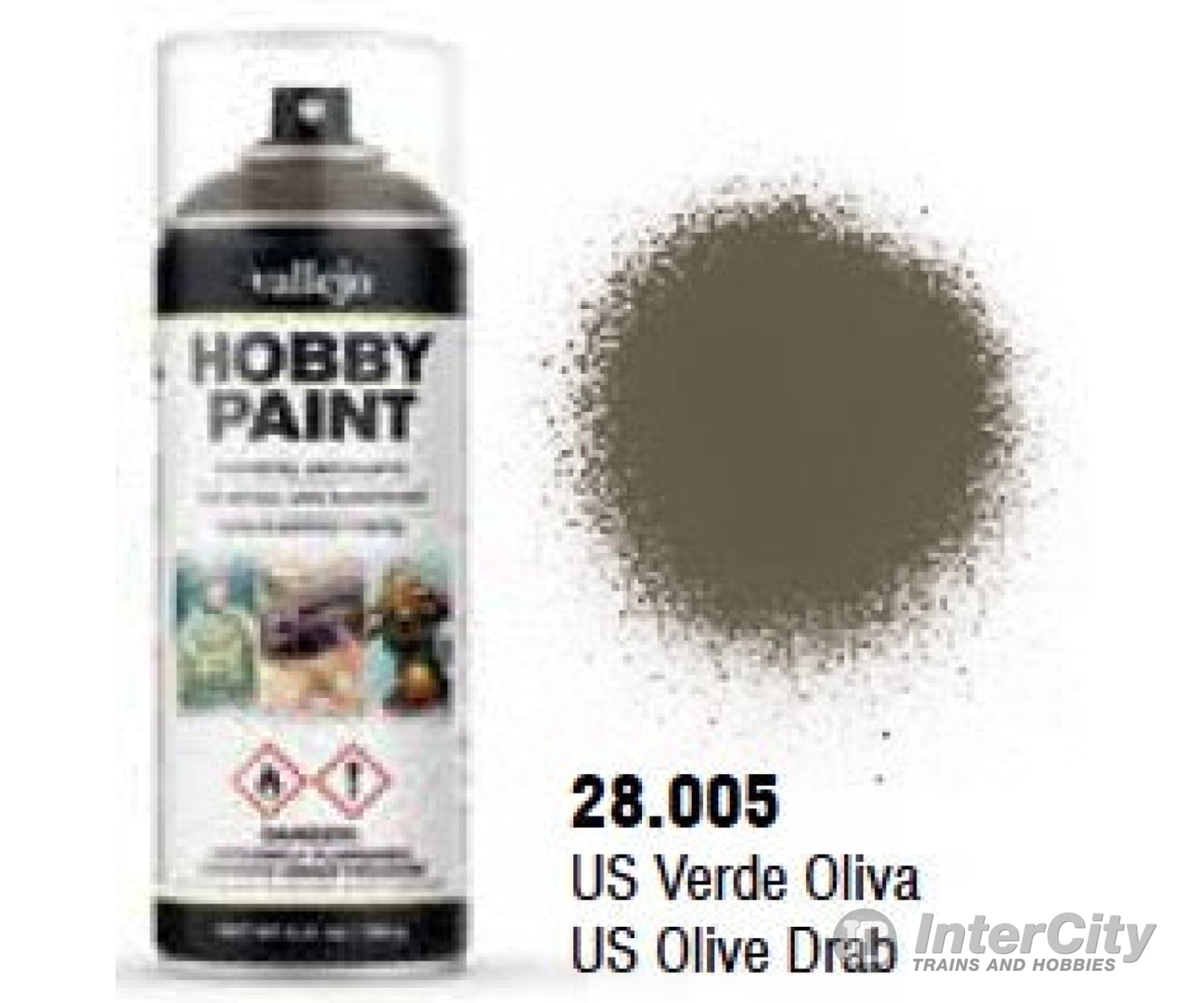 Vallejo 28.005 Us Olive Drab Aerosol 400ml ww2 Afv Color Primer - Default Title (CH-940-28005)