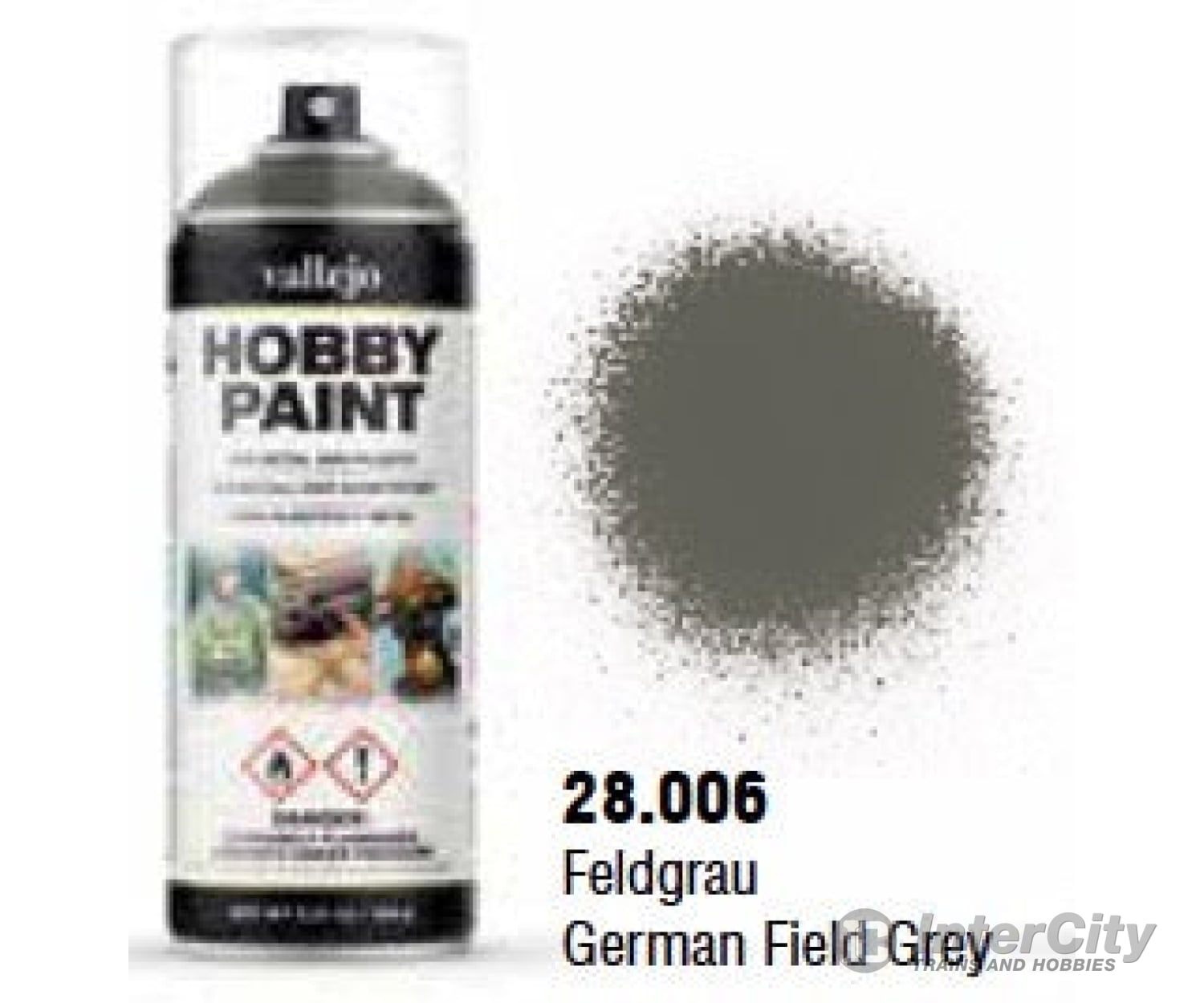 Vallejo 28.006 German Field Grey - Aerosol 400ml ww2 Infantry Color Primer - Default Title (CH-940-28006)