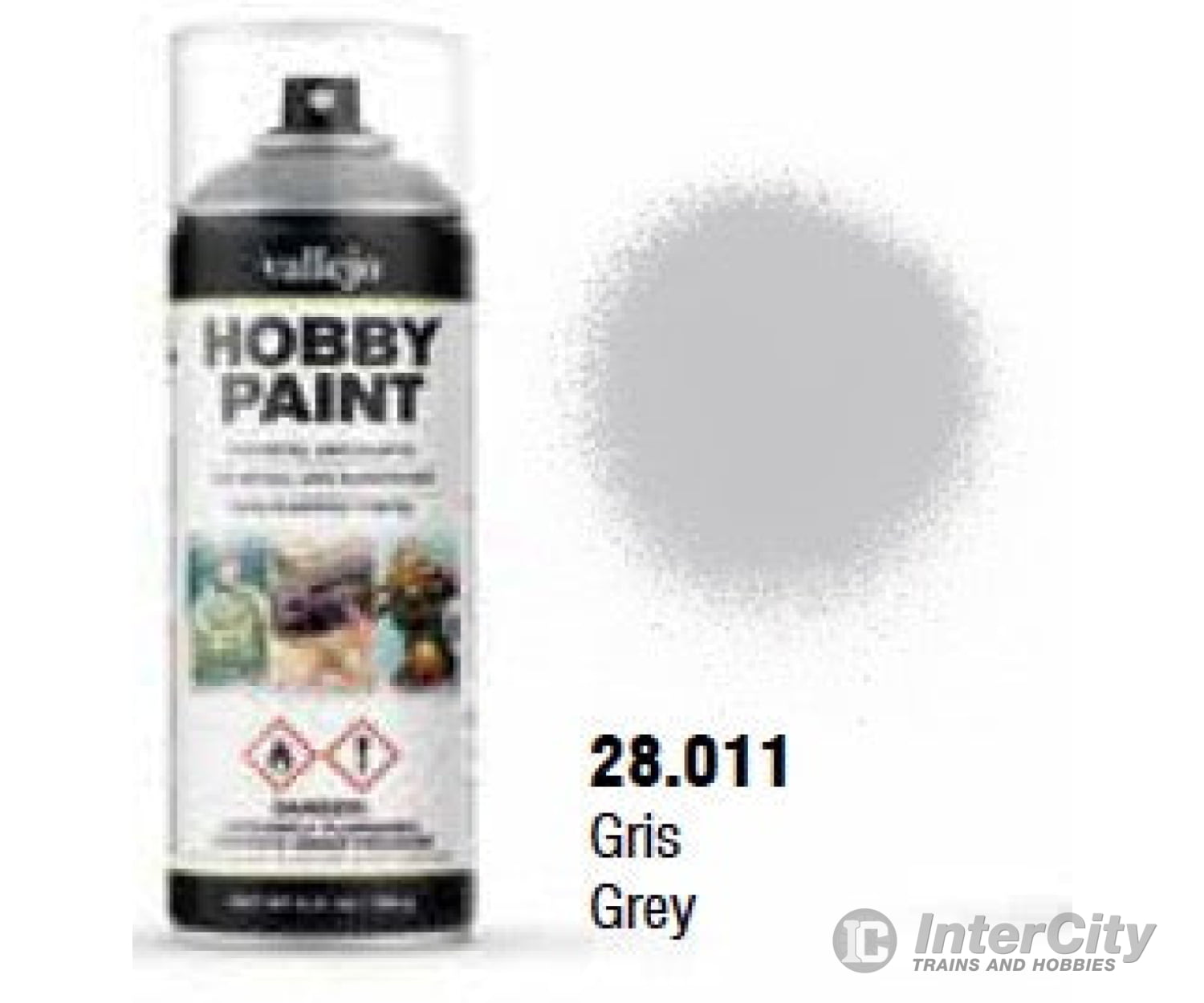 Vallejo 28.011 Grey Primer Aerosol 400ml Basic Primer - Default Title (CH-940-28011)