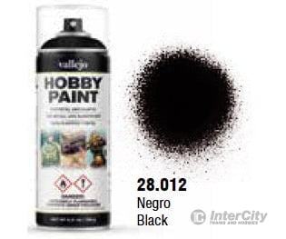 Vallejo 28.012 Black Primer Aerosol 400ml Basic Primer - Default Title (CH-940-28012)