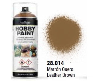 Vallejo 28.014 Leather Brown Aerosol 400ml Color Primer - Default Title (CH-940-28014)