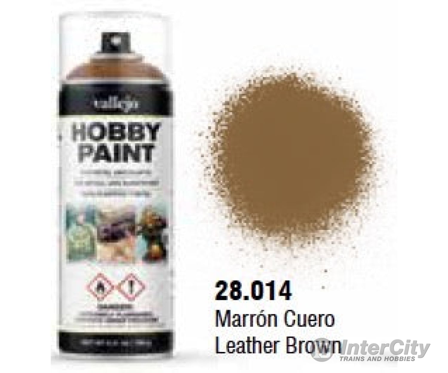 Vallejo 28.014 Leather Brown Aerosol 400ml Color Primer - Default Title (CH-940-28014)