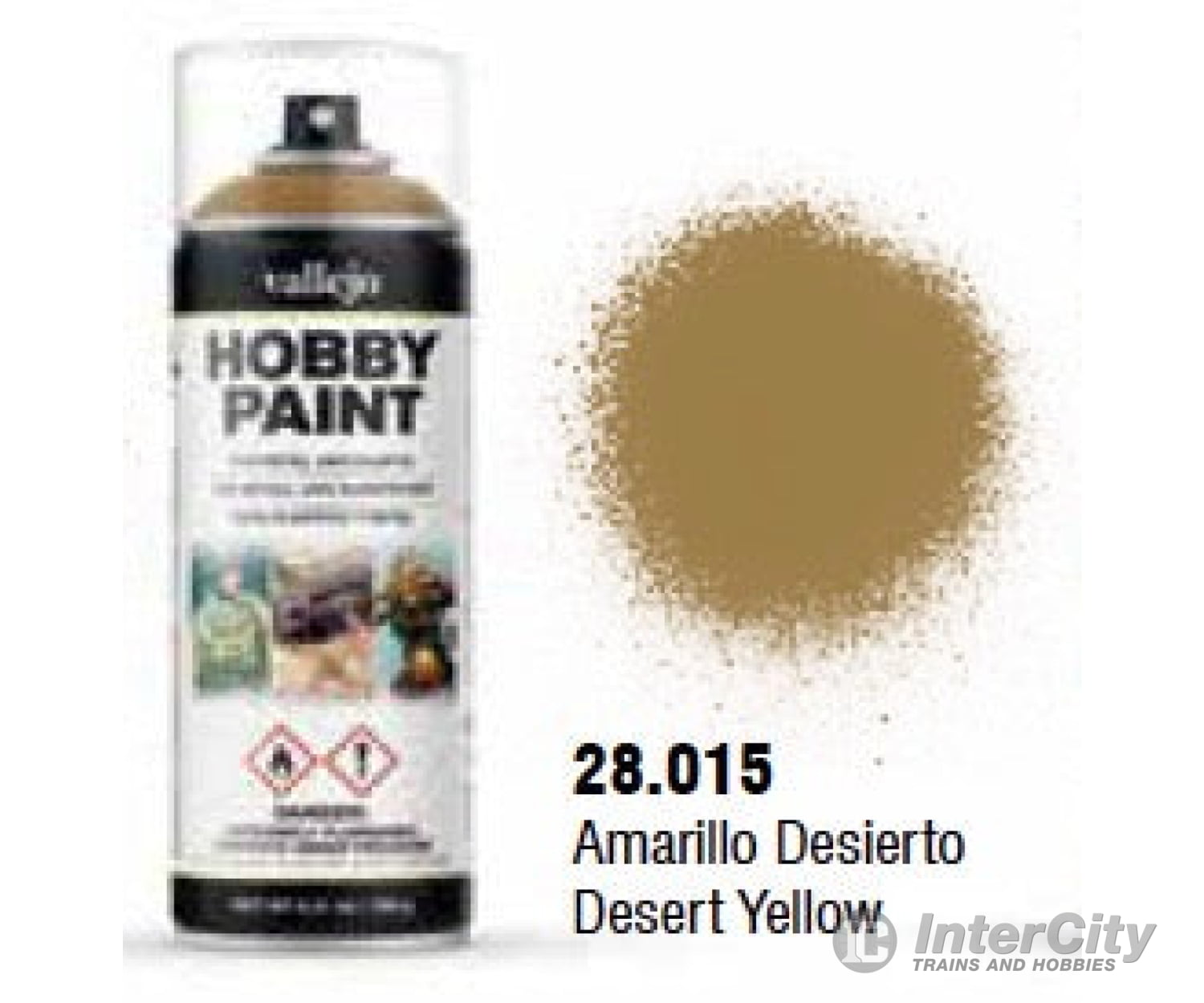 Vallejo 28.015 Desert Yellow Aerosol 400ml Color Primer - Default Title (CH-940-28015)