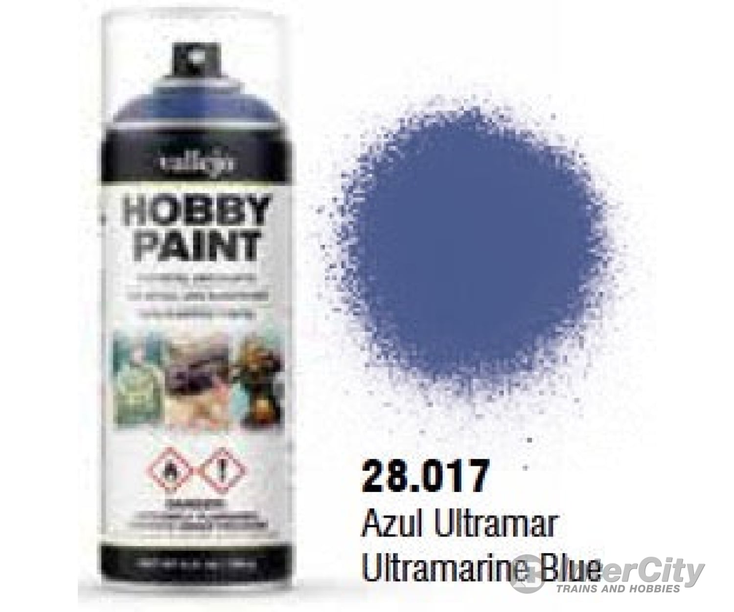 Vallejo 28.017 Ultramarine Blue Aerosol 400ml Color Primer - Default Title (CH-940-28017)
