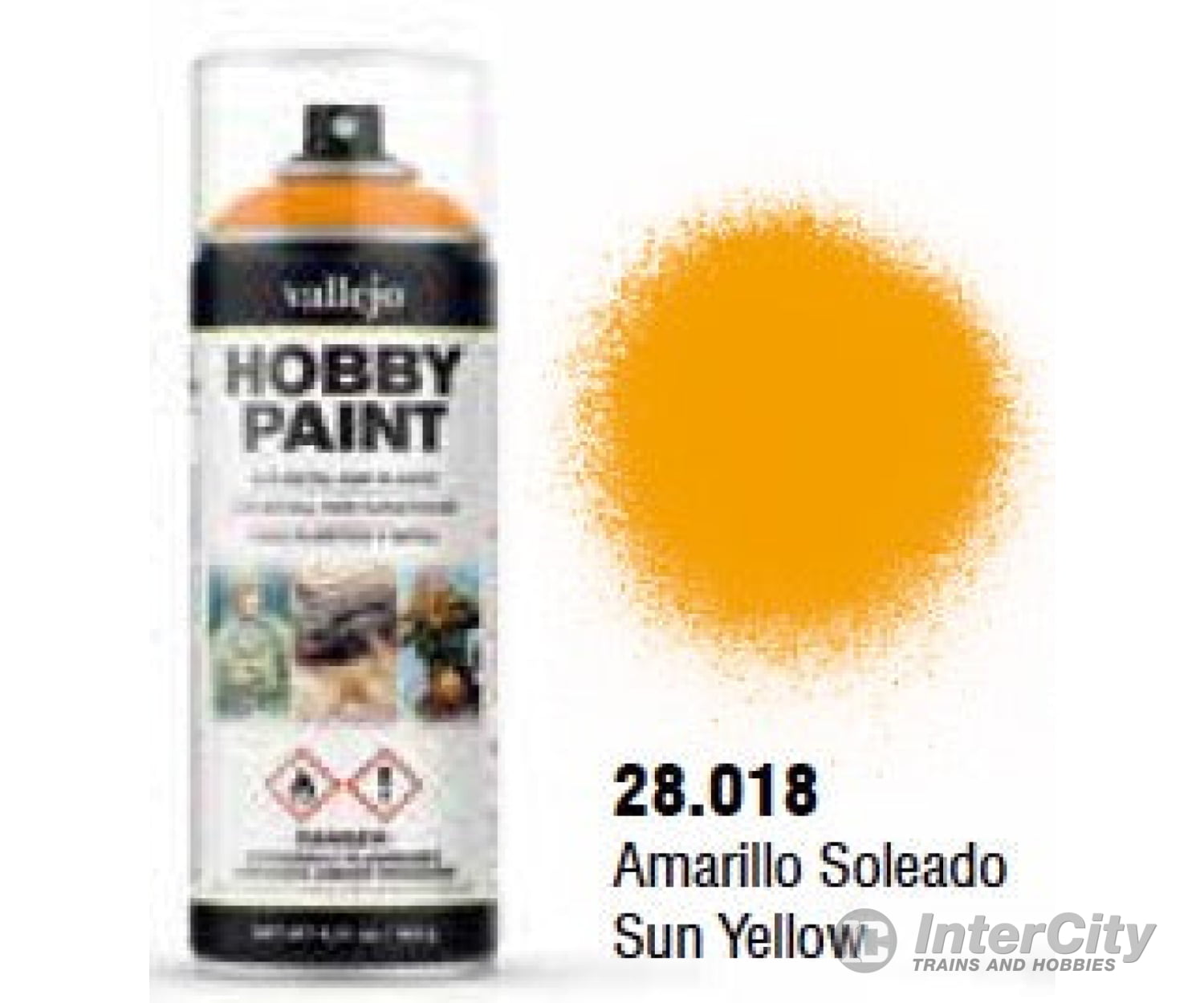 Vallejo 28.018 Sun Yellow Aerosol 400ml Color Primer - Default Title (CH-940-28018)