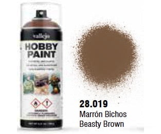Vallejo 28.019 Beasty Brown Aerosol 400ml Color Primer - Default Title (CH-940-28019)