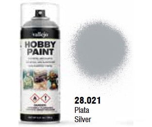 Vallejo 28.021 Silver Aerosol 400ml Color Primer - Default Title (CH-940-28021)