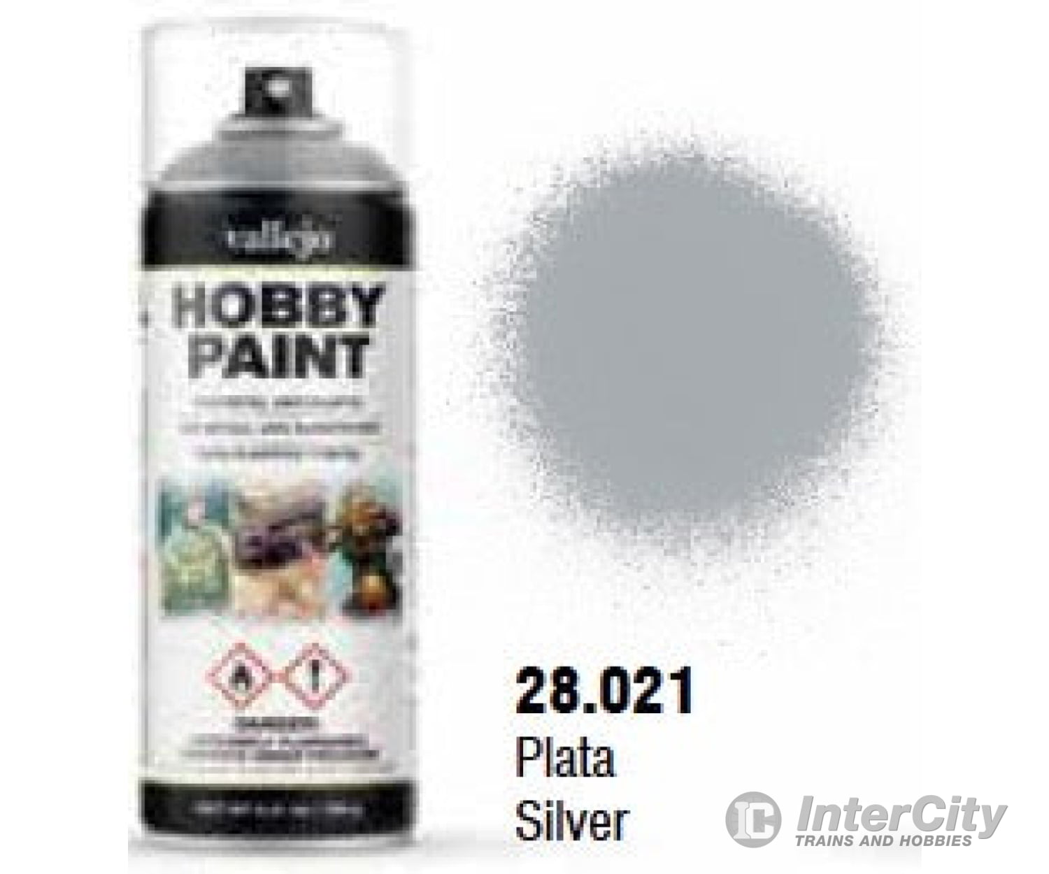 Vallejo 28.021 Silver Aerosol 400ml Color Primer - Default Title (CH-940-28021)