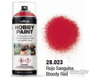 Vallejo 28.023 Bloody Red Aerosol 400ml Color Primer - Default Title (CH-940-28023)