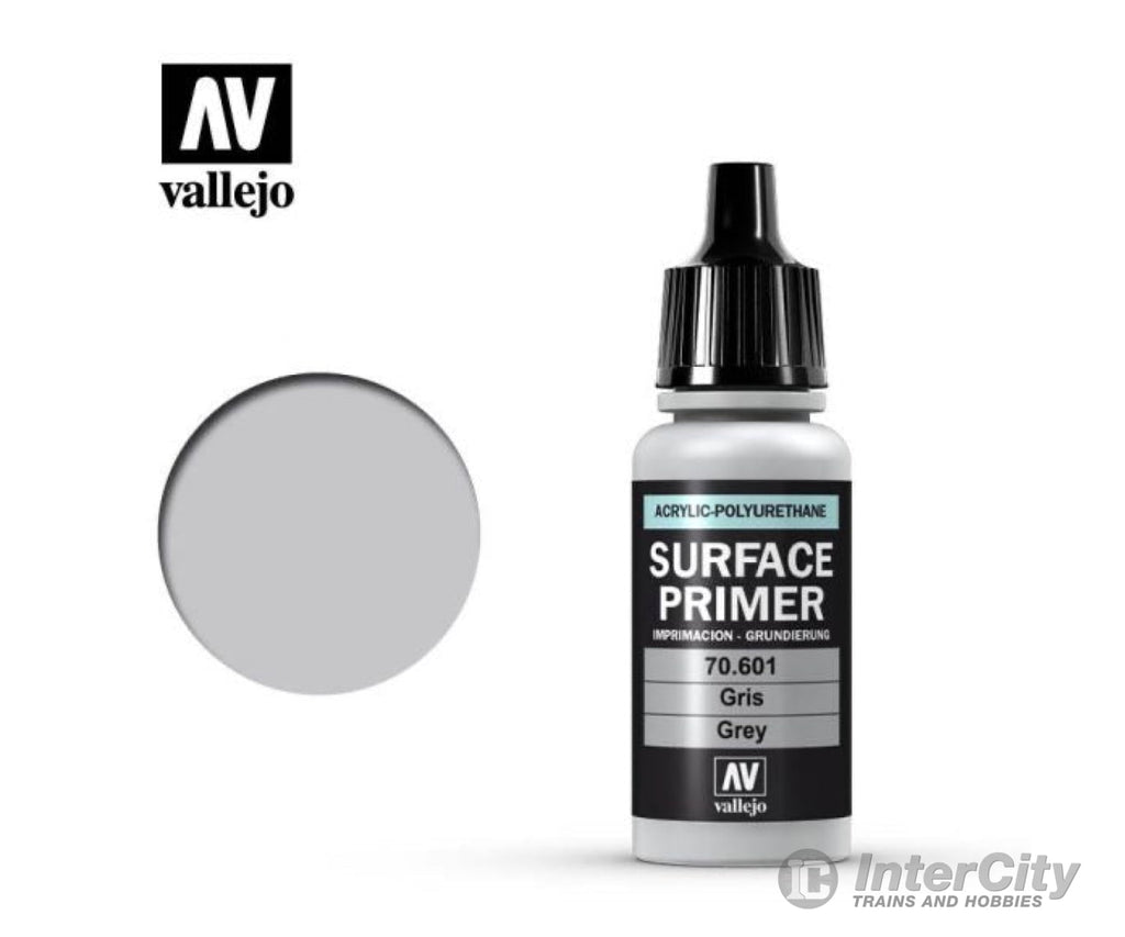 Vallejo 70.601 Grey Primer - Acrylic Polyurethane 17ml - Default Title (CH-940-70601)