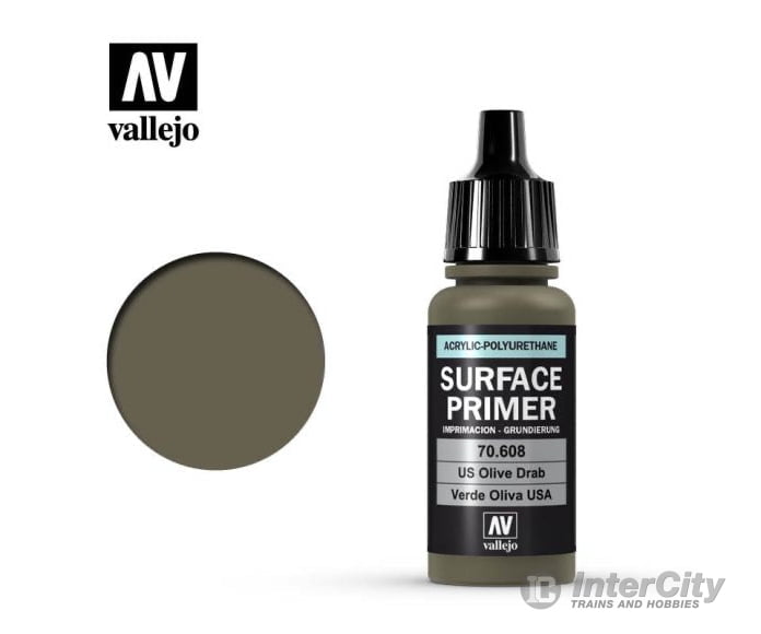 Vallejo 70.608 Usa Olive Drab Primer fs34087 - 17ml - Default Title (CH-940-70608)